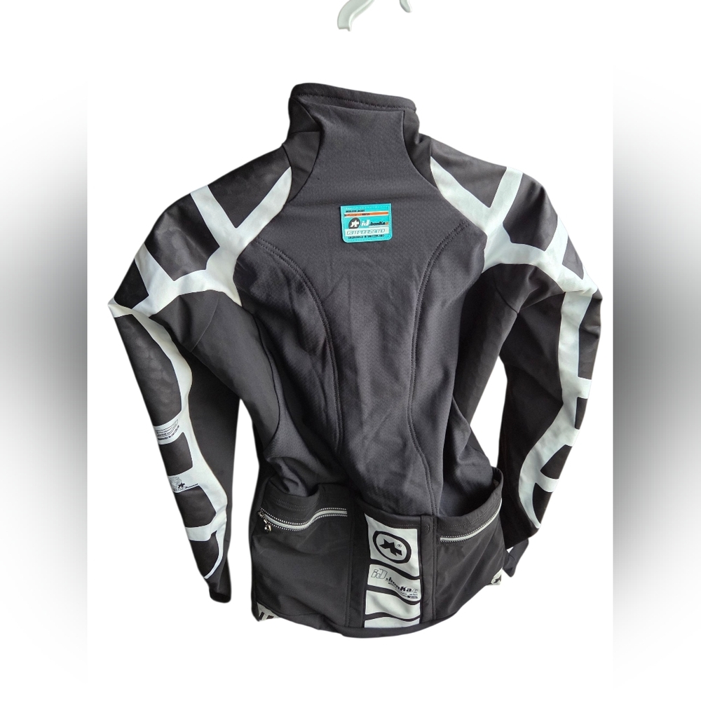 Assos iJ Bonka 6 White Black Cycling Winter Jacket Size S - Picture 2 of 3